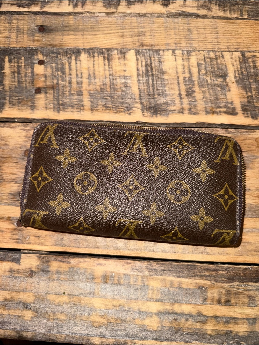 Monogram Zip Wallet - Brown Monogram
